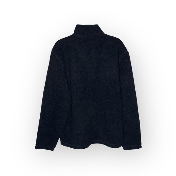 new Weatherproof 𖠌 Vegan Sherpa 1/4 Zip Pullover Sweatee Sweatshirt 𖠌 Black - Picture 8 of 16